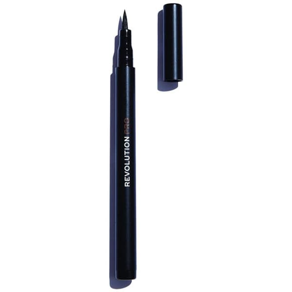 Makeup Revolution - Supreme Black Flick Liner Felt Eyeliner - Svart