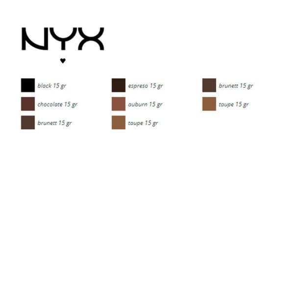 Silmämeikki Fill & Fluff NYX (15 g) - black 15 gr