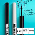 Miniatyrbild 4 av 4: NYX Professional Makeup Matte &amp; Pigmented Liquid Eyeliner, Ingen överföring, Fina eller tjocka linjer, Enkel applicering, Vivid Matte,