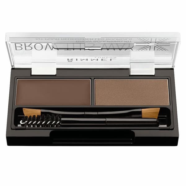 Ögonbrynspuder Brow This Way Rimmel London - 002 - mild brown