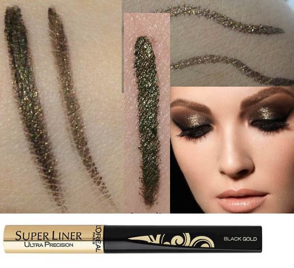L'Oreal Super Liner Ultra Precision Liquid-Mat-Satin Effect-Black Gold