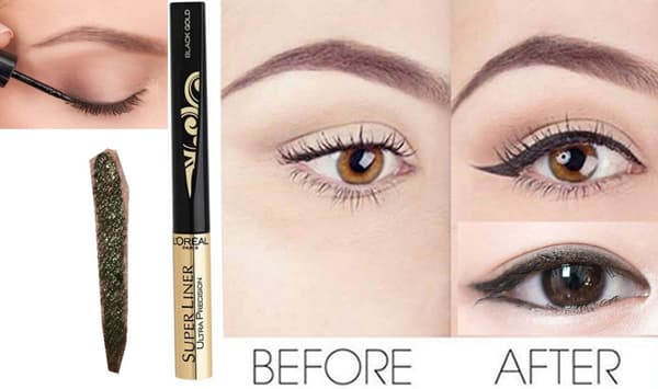 L'Oreal Super Liner Ultra Precision Liquid-Mat-Satin Effect-Black Gold