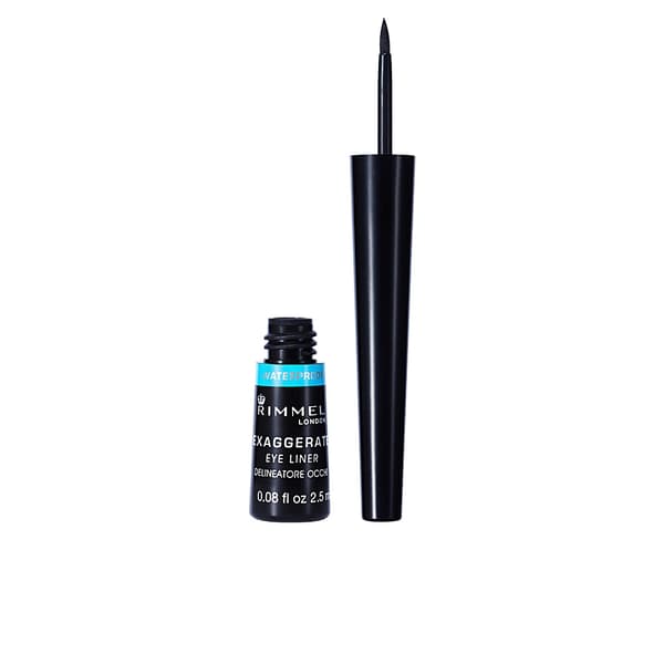 RIMMEL LONDON EXAGGERATE waterproof liquid eye liner #003-black 2,50 ml