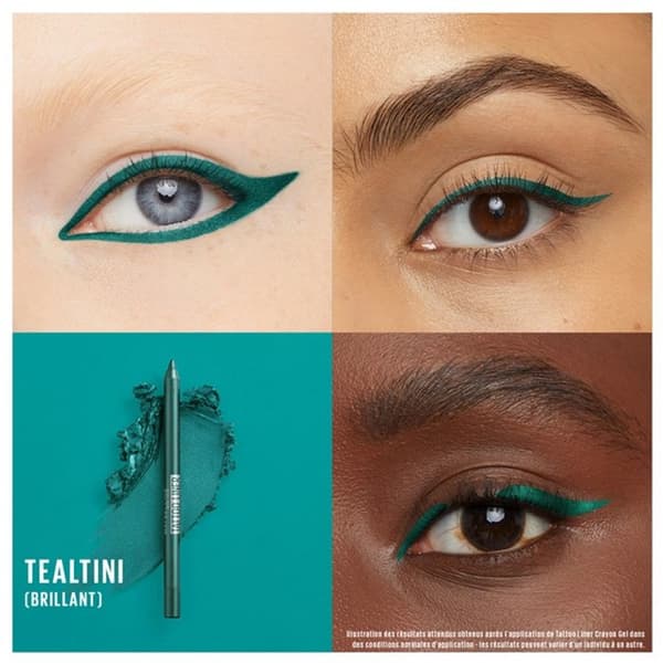 Ögonpenna - Maybelline New York - Tattoo Liner Crayon Gel - Tealtini - Vattenfast - Långvarig hållbarhet 36h