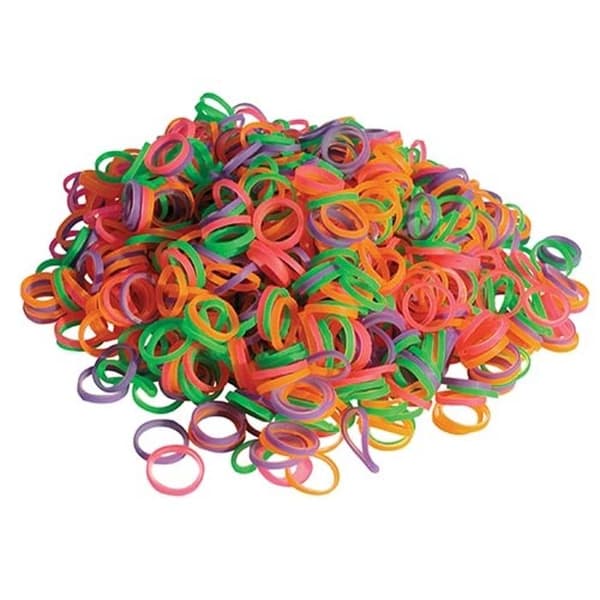 Gummor latex 1000 enheter GUMMIES - Ø10 mm. SVART FÄRG