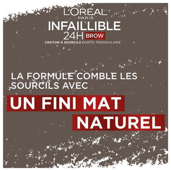 Ögonbrynspenna - L'Oréal Paris - Infaillible Brows 24h - Vattentät - N°3 Dark Brunette - 1ml
