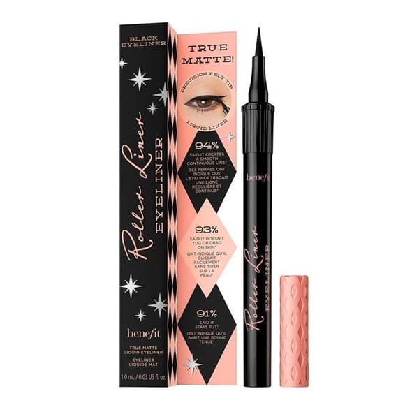 Benefit Roller Liner Eyeliner Mat Noir 1 ml - Precis Applikation och Långvarigt Hållbarhet