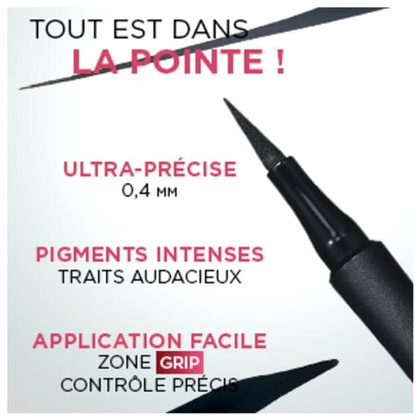 Kajal - L'Oréal Paris - Infaillible Grip - Brun - Vattentålig - Ultra tunn linje