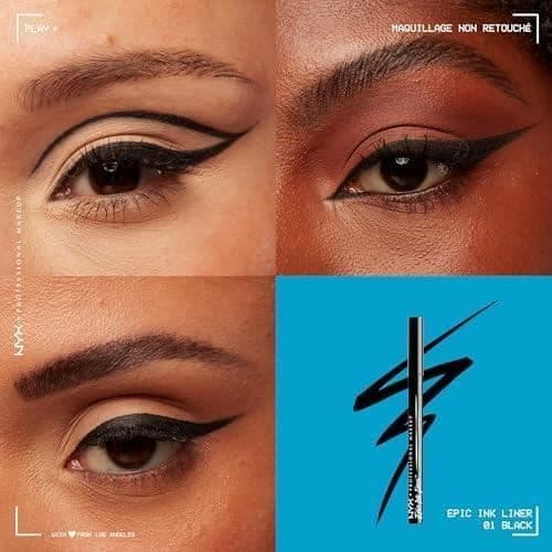 Ögonpenna - NYX Professionell Makeup - Epic Ink Liner - Paket med 2 - Nyans Svart 01 - Vattentålig