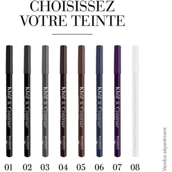 Khol & Contour Pencil - BOURJOIS - 04 Brun-Dependant - Intensiv färg - Långvarig - Vattentät