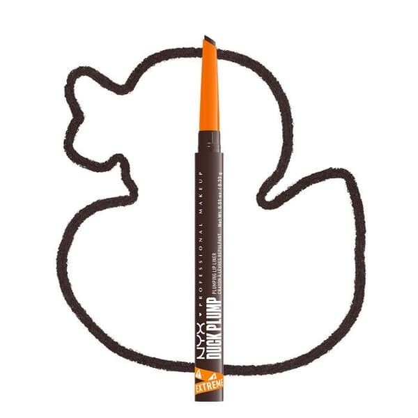 NYX Professional Makeup Duck Plump Plumping Lip Liner, läpppenna, upp till 10 h hållbarhet, matt finish, Double Dose
