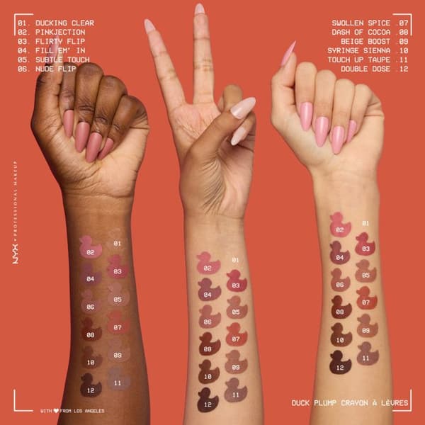 NYX Professional Makeup Duck Plump Plumping Lip Liner, läppennya, upp till 10h hållbarhet, matt finish, Touch up Taupe