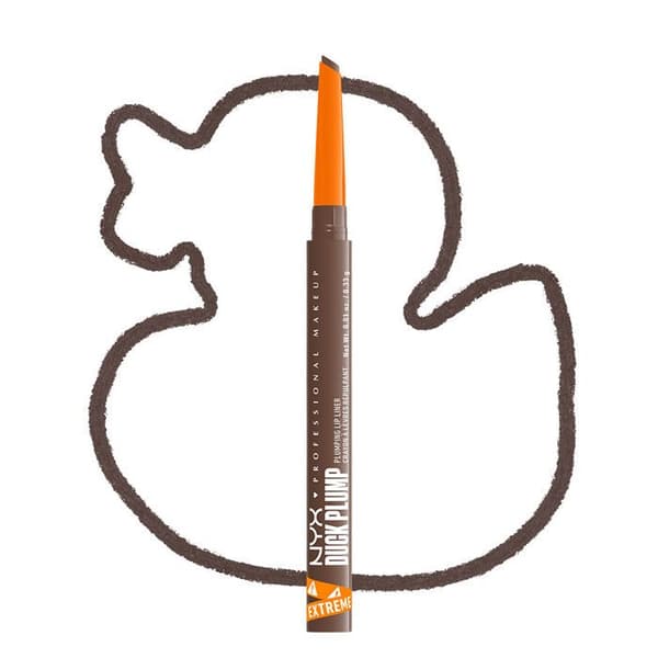 NYX Professional Makeup Duck Plump Plumping Lip Liner, läppennya, upp till 10h hållbarhet, matt finish, Touch up Taupe