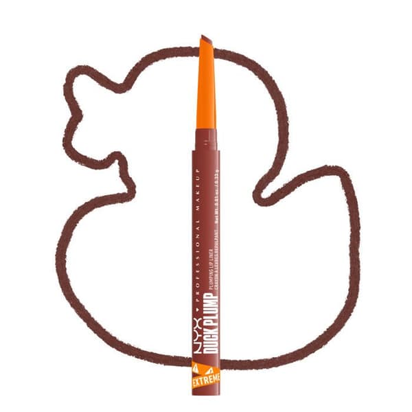 NYX Professional Makeup Duck Plump Plumping Lip Liner, läpppenna, upp till 10h hållbarhet, matt finish, Swollen Spice