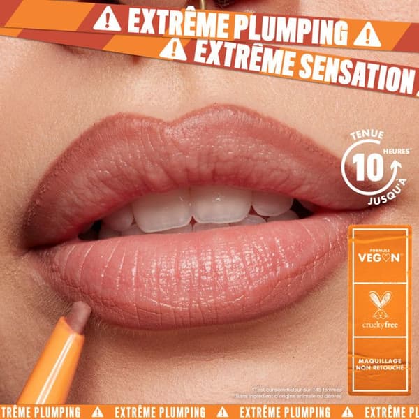 NYX Professional Makeup Duck Plump Plumping Lip Liner, läpppenna, upp till 10h hållbarhet, matt finish, Swollen Spice