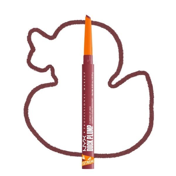 NYX Professionell Makeup Duck Plump Plumpande Läpppenna, läppkrayon, upp till 10 timmars hållbarhet, matt finish, Flirty Flip