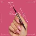 Miniatyrbild 6 av 6: NYX Professional Makeup Blade &amp; Shade, dubbel spets ögonbrynspenna, hållbarhet upp till 16 timmar, Svart
