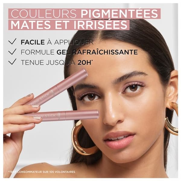 Ögonskugga - L'Oréal Paris - Shadow Stick T245 - Rosa - Mångsidig - Långvarig 20h