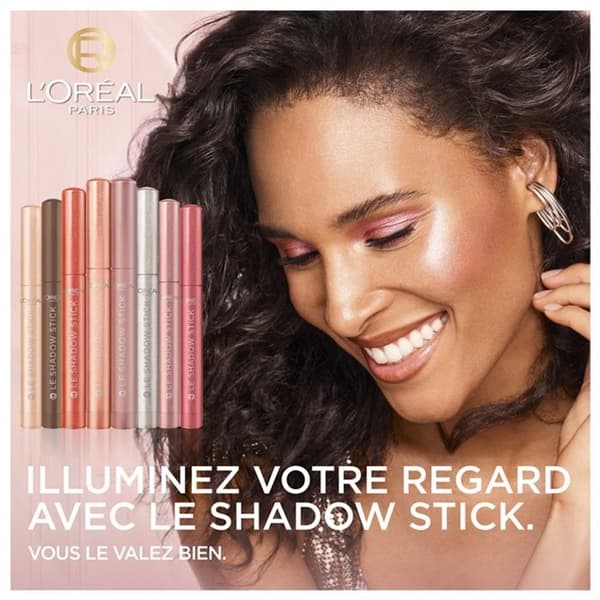 Ögonskugga - L'Oréal Paris - Shadow Stick T245 - Rosa - Mångsidig - Långvarig 20h