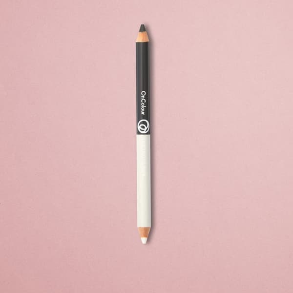 Oriflame OnColour Perfect Duo dobbelt øjenblyant - grå og hvid 1,5 g