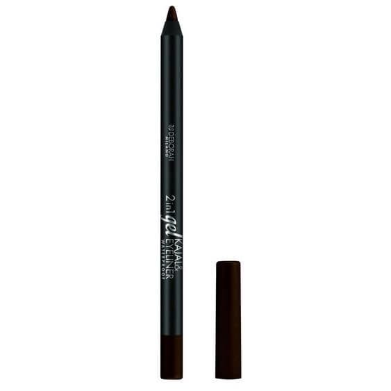 DEBORAH 2In1 Gel Kajal Eyeliner Waterproof Cosmetics 05 Brun