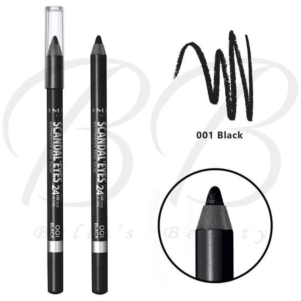 Eye liner - RIMMEL - Scandaleyes Wp Khol Pencil - Vattentät - Svart