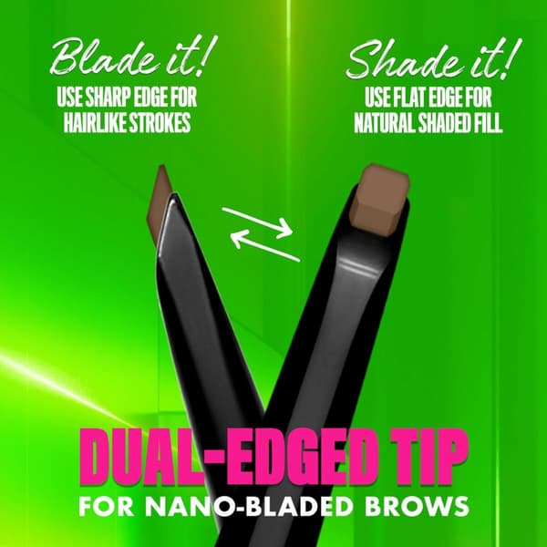 Ögonbrynspenna NYX BLADE & SHADE NANO Nº 05-Auburn