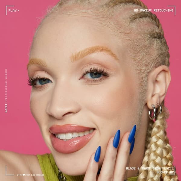 Øjenbrynsblyant NYX BLADE & SHADE NANO Nº 02 Blonde