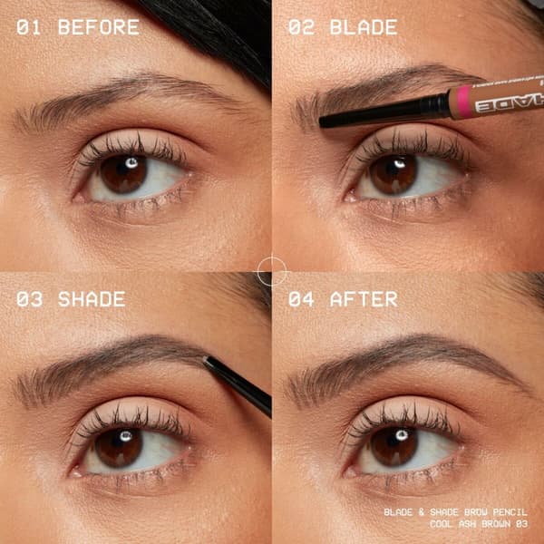 Øjenbrynsblyant NYX BLADE & SHADE NANO Nº 03-Cool Ash Brown