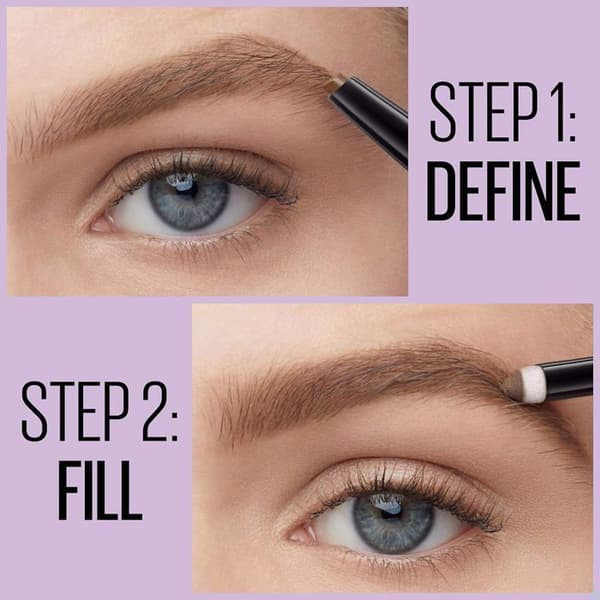 Maybelline Brow Satin Duo Crayon Ögonbryn Brun