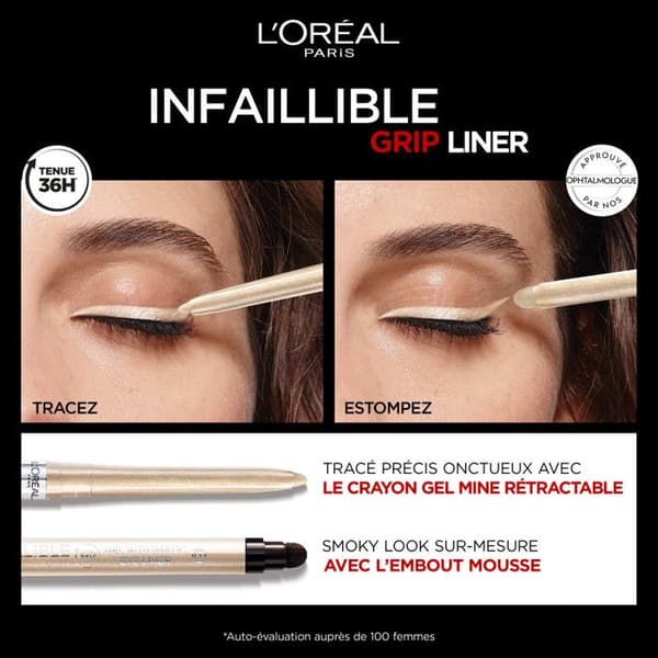 L'Oréal Paris Infallible Grip Liner Gel Automatisk opaliserande