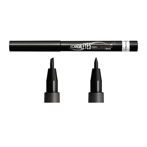Rimmel Exaggerate Scandaleyes 2 in1 Thick & Thin Eyeliner-Black