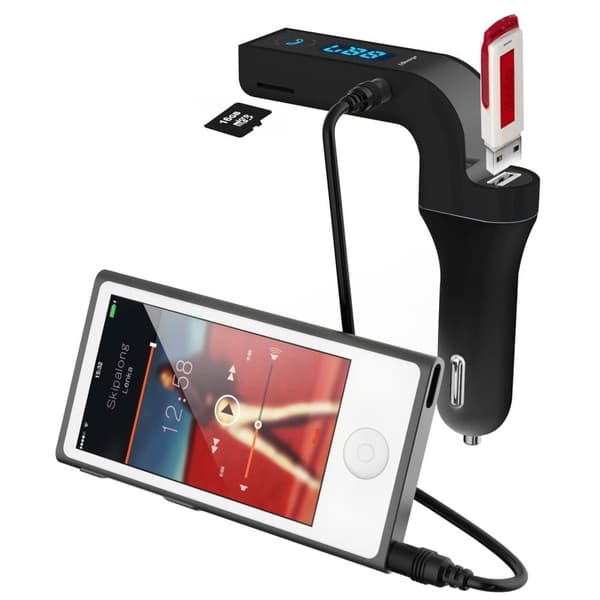 FM-sender Bluetooth-tilkobling 4-i-1