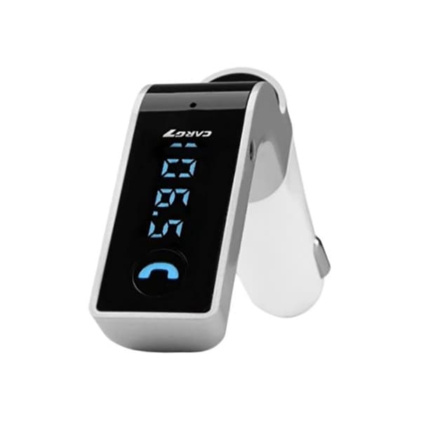 FM-sender Bluetooth-tilkobling 4-i-1, Sølv