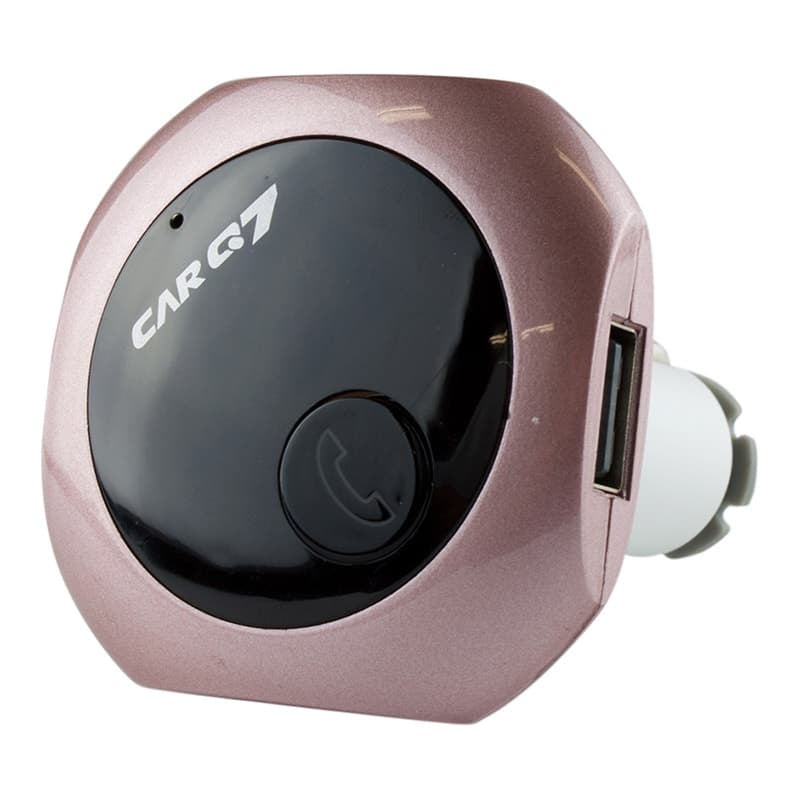 FM-Sändare med Bluetooth för Bilen - Rosa