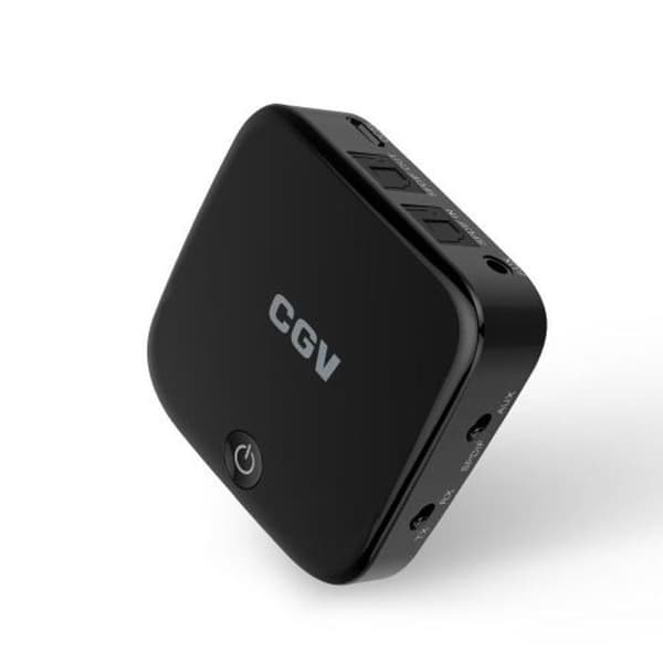 CGV 50902 MyBT RT Bluetooth-sändare och mottagare - Optiska ingångar och utgångar och 3,5 mm uttag - Svart
