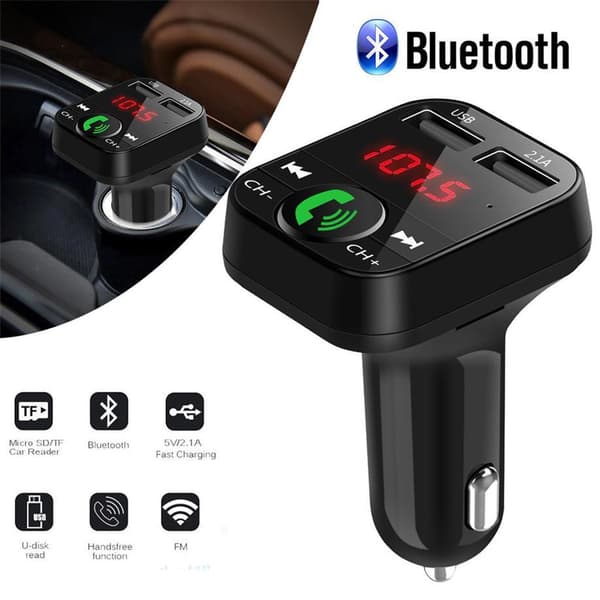 X10 FMTransmitter with Bluetooth Handsfree 4 in 1 Black