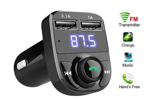 FM-sender X8 med bluetooth og handsfree