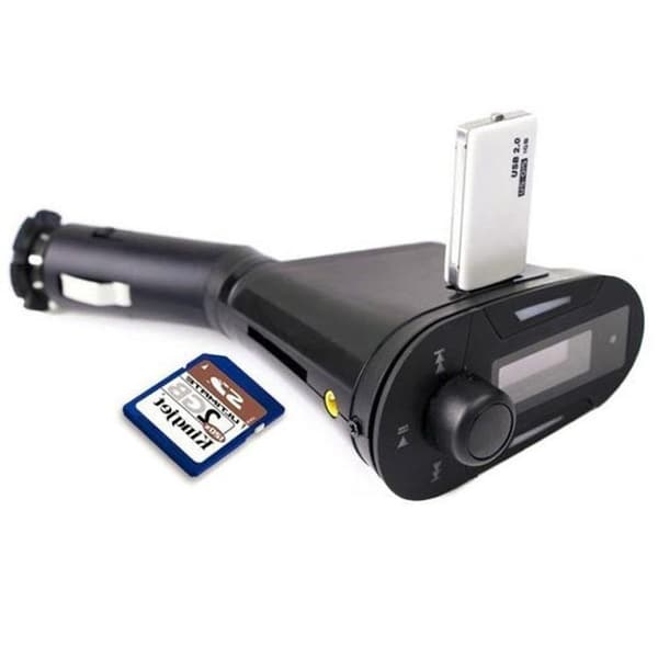 FM-sender / MP3 med USB & Svarefunksjon - SD-Kort - Til Bil