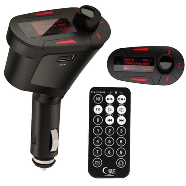 FM-sender / MP3 med USB & Svarefunksjon - SD-Kort - Til Bil