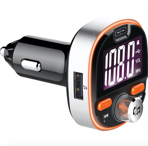 FM-sender med Bluetooth-handsfree, USB og stemningsfull belysning