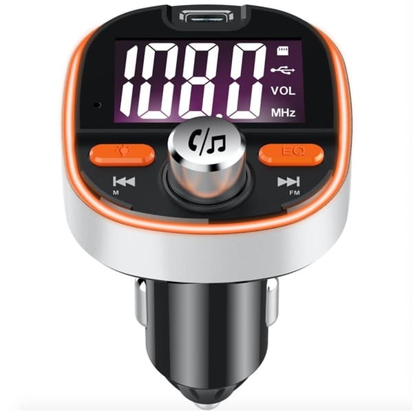 FM-sender med Bluetooth-handsfree, USB og stemningsfull belysning