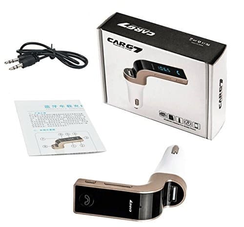 FM-sender med Bluetooth-håndfri (guld)