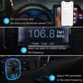 Miniatyrbild 3 av 4: ZHMAO Bluetooth FM-sändare, Bluetooth MP3-spelare Trådlös radioadaptersats FM-sändare Billaddare