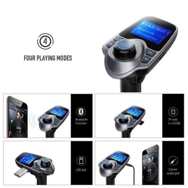 BIL FM-SÄNDARE Bluetooth FM-sändare Bil FM-sändare Bilsats Handsfree med USB Audio MP3-spelare för