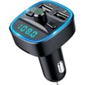 Miniatyrbild 1 av 4: KF Premium trådlös FM-sändare Bluetooth 5.0 MP3-adapter Bilsats Bluetooth USB-laddare, Radiotråd Bilsändare A441