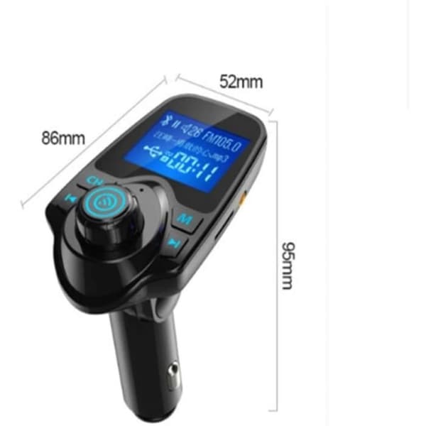 BIL FM-SÄNDARE FM-sändare, Bluetooth FM-sändare, Handsfree-kit, USB-billaddare, Vo150 MP3-spelare