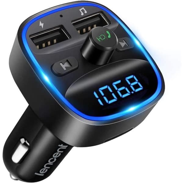 LENCENT CAR FM-SÄNDARE Bluetooth FM-sändare, Bluetooth MP3-spelare trådlös radioadaptersats Émetteu32