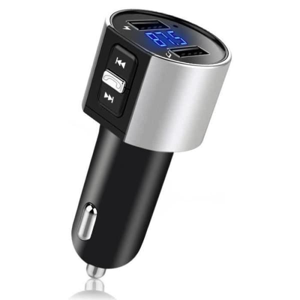 BIL FM-SÄNDARE Bluetooth FM-sändare Trådlös handsfree Bilsats Radioadapter Billaddare med