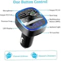 Miniatyrbild 3 av 4: BIL FM-SÄNDARE Bluetooth FM-sändare Bluetooth trådlös adapter bil mp3-spelare C57 snabbladdning Radio v102